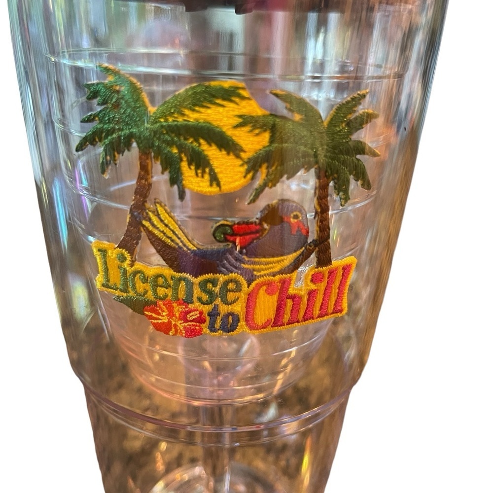 🔥✅NWT Tervis “License to Chill” goblet style 16oz.  Very cool cup & design!